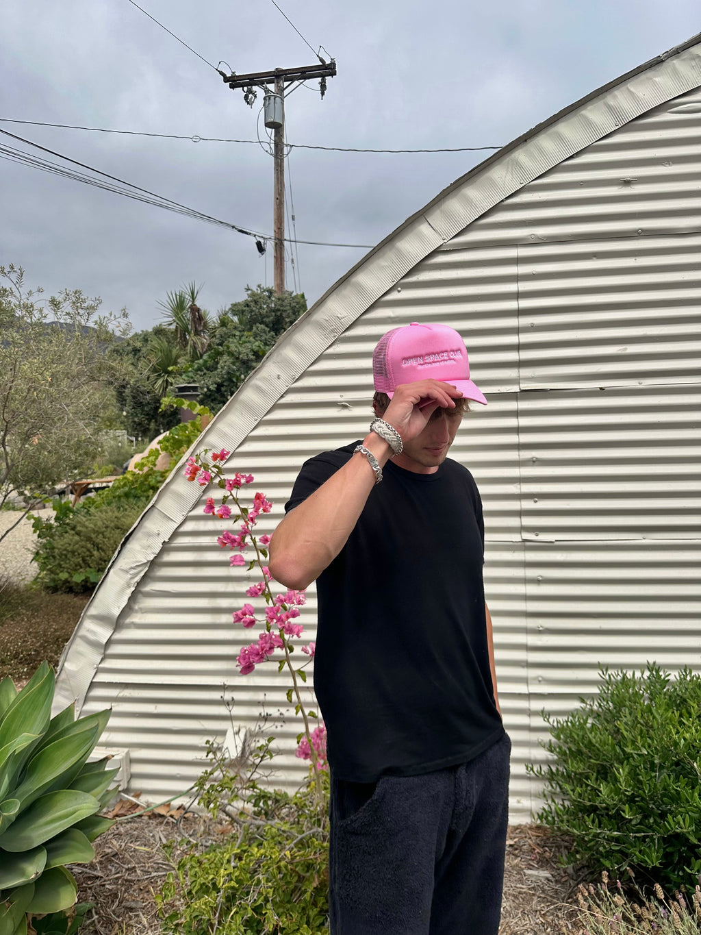OPEN SPACE CLUB | TRUCKER HAT PINK