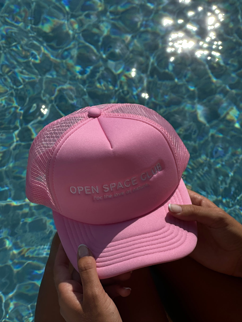OPEN SPACE CLUB | TRUCKER HAT PINK